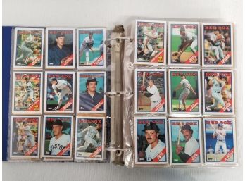 Sports Binder Filled With 745 1980's Baseball Cards