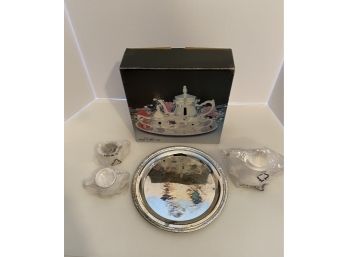 Silver Plated Mini Coffee/Tea Set - NEW In Box
