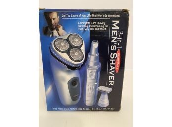 Rechargeable Mens 3-in-One Shaver - NEW In Box