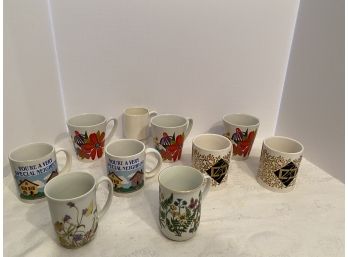 Collectible And Vintage Coffee/Tea Mugs - Lot Of 10