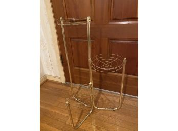 3 Tier Metal Plant Stand Vintage Gold Wire Planter Display Stand