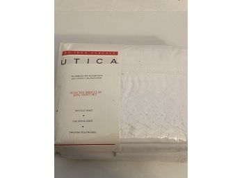 Utica King Sheet Set - White - NEW