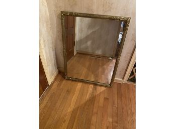 Gold Toned Colored Large Mirror