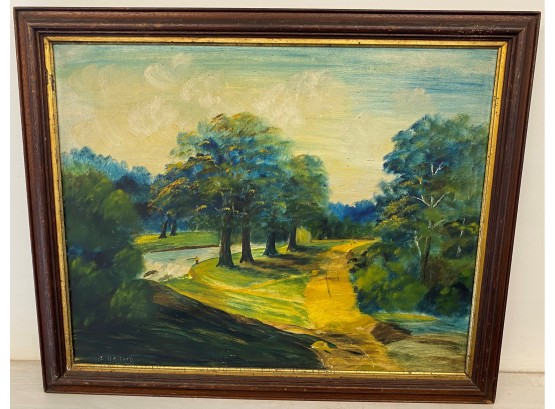 Framed Oil On Canvas Signed Haskell