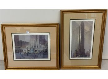 Two Framed NYC Prints
