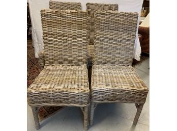 Four Woven Chairs