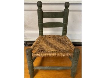 Early Woven Seat Childs Chair