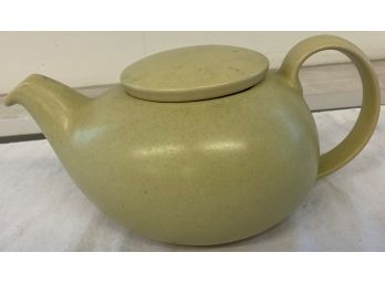 Green Pottery Teapot