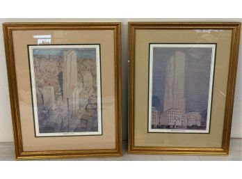 Two Framed NYC Prints