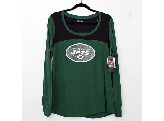 NEW! NFL Team Apparel JETS Sparkle Shirt, Size Large