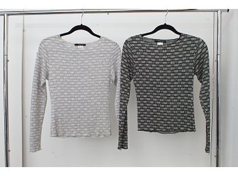 Two Tchin-Tchin Paris Ruched Shirts