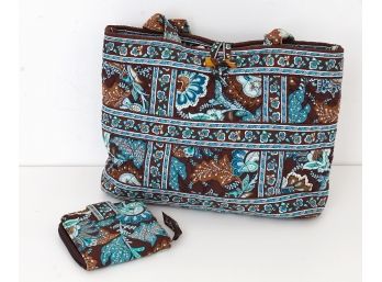 Vera Bradley Quilted Bag & Matching Wallet