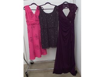 Three As-is Dresses Size 10-12