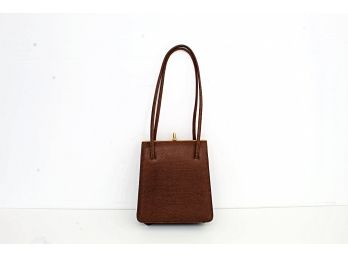 1980's Osprey England Brown Leather Bag