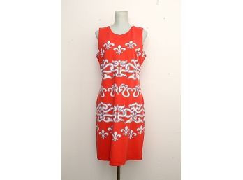 J. McLaughlin Coral Print Dress, Size Medium