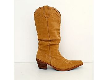 Sadddle Leather Boots, Size 10