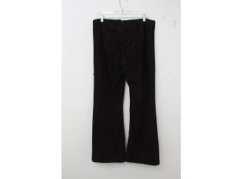 Bill Blass Suede Leather Pants, Size 10