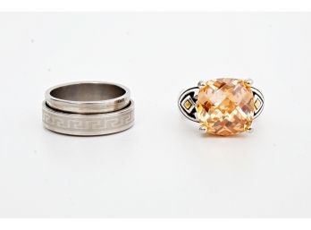 Two Fashion Rings, Size 6