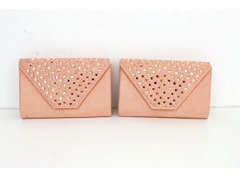 Two Pink Beaded Evening Bags