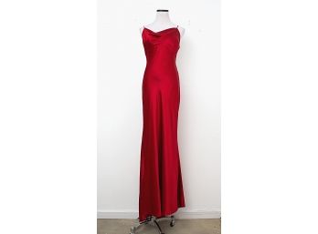 ABS Evening Red Gown, Size 10