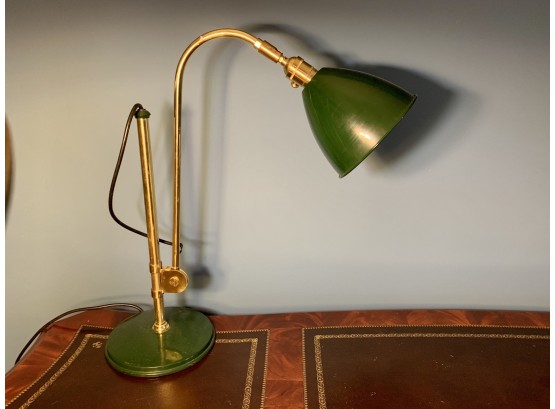'Bestlite' Brass & Enameled Desk Lamp