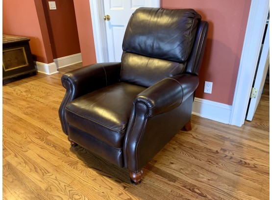 Chocolate Brown Leather Recliner