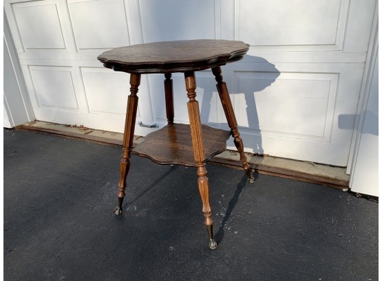 Late Victorian Golden Oak Side Table