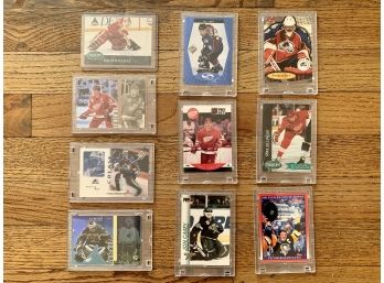 NHL Hockey Collectible Cards In Protective Cases