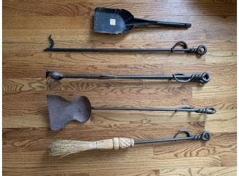 Rustic Fireplace Tools & Stand