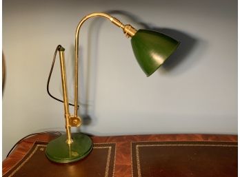 'Bestlite' Brass & Enameled Desk Lamp