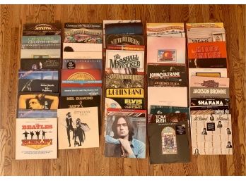 Huge Group Of Over 50 Vinyl Records From The 1960's - 1970's