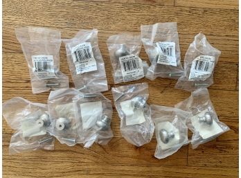 Eleven Satin Nickel Knobs, New In Package