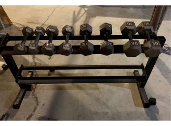 Powerline By Body-Solid Dumbbells With Rack