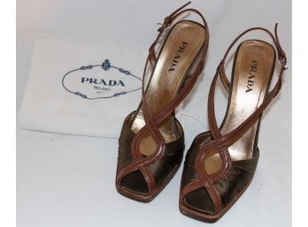 Prada Shoes W/ Shoe Bag- Size 38