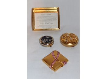 Group Of Three Limited Edition Estee Lauder Makeup Compacts