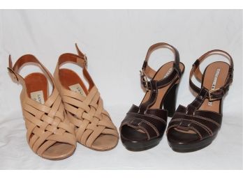 Two Pairs Of Designer Shoes- Lanvin, Fratelli Rosetti Sz. 38 & 38.5