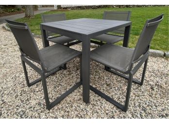 Restoration Hardware Aegean Square Aluminum Dining Table - Currently Retails $1295