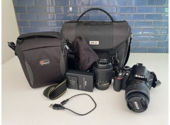Nikon D3200 Camera, 2 Lenses & Acccessories