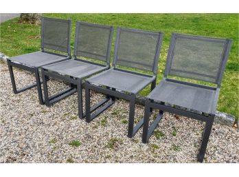 Set Of 4 Restoration Hardware Aegean Aluminum And Mesh Side Chair - $2,260 Value