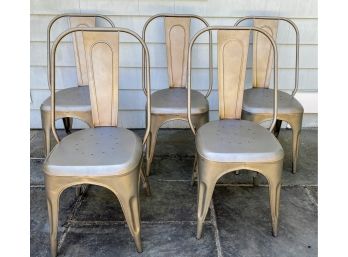 Set Of 5 Metal Chairs