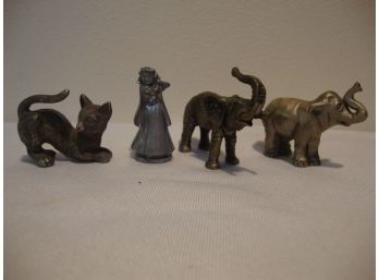 Pewter And Metal Figure Lot