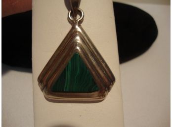 Mexican Sterling And Malachite Pendent
