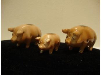 3 Little Porcelain Pigs