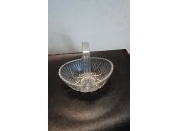 Crystal Bowl With Handle