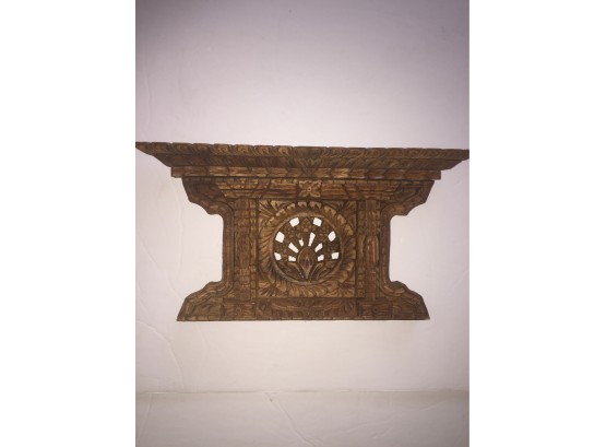 Carved Wood Sculpture Wall Plaque