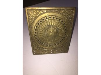 Vintage Brass Perpetual Sun  Calendar Sundial