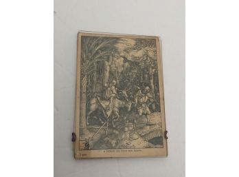 Antique German Print A. Durer : The Escape To Egypt