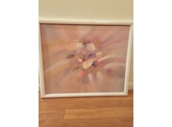 Abstract Oil On Canvas Signed Thompson