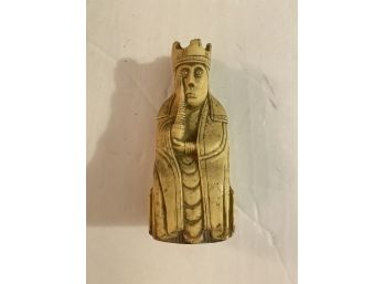 Carved King Chess Piece, From Antler
