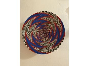 Awesome Pattern Woven Metal Wire Decorative Bowl
